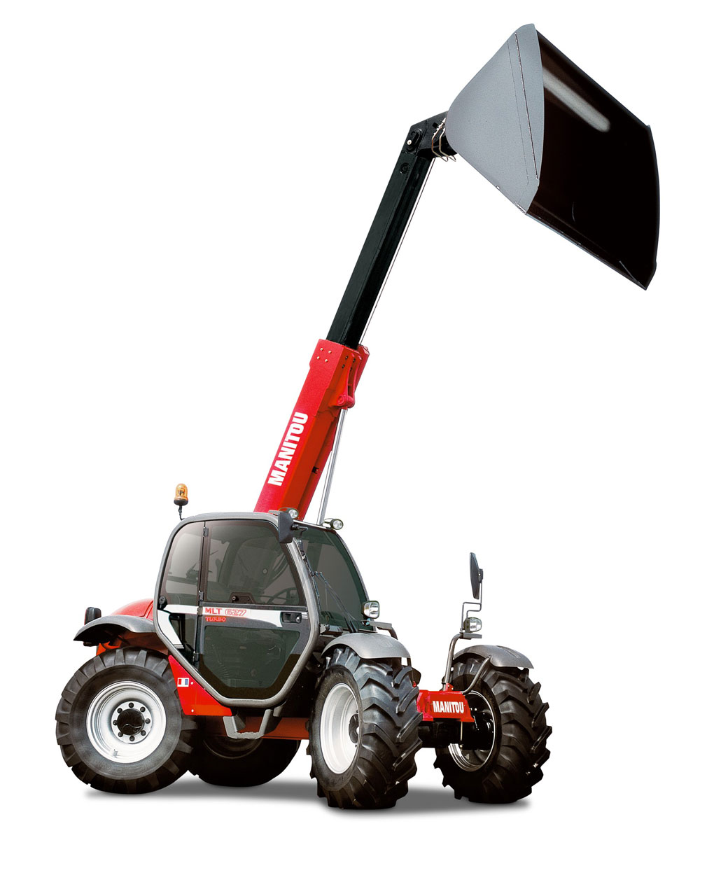 телескопический погрузчик Manitou с ковшом