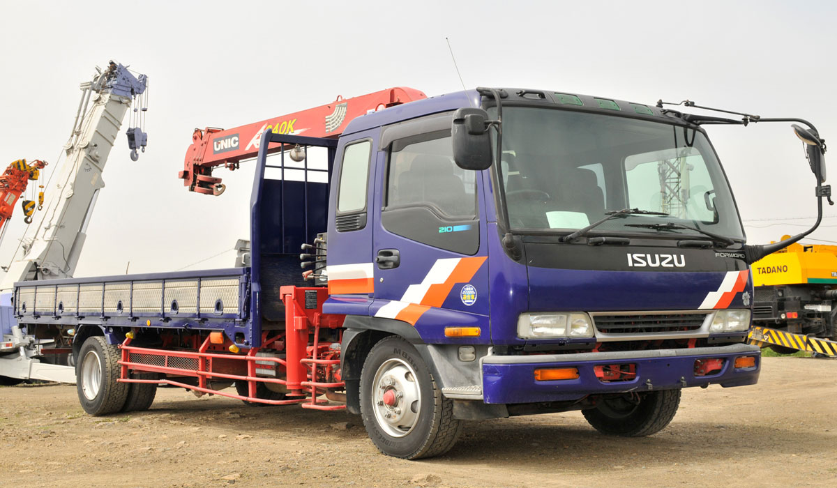 кран манипулятор Isuzu Forward с КМУ UNIC